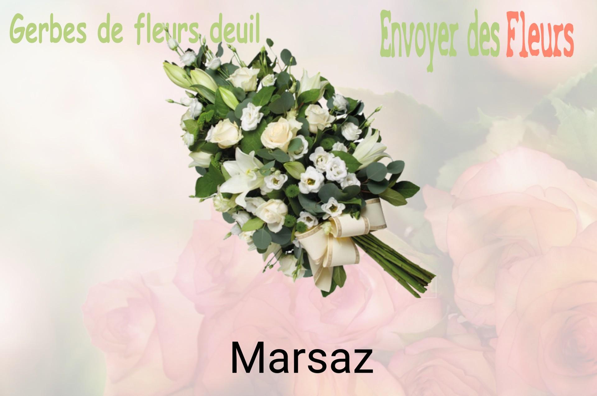 Gerbe de fleurs de deuil livrée à Marsaz